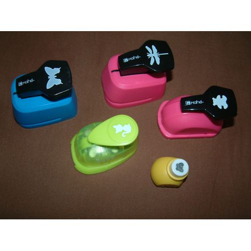 Lot De 4 Maxi Perforatrices Animaux + 1 Mini En Cadeau
