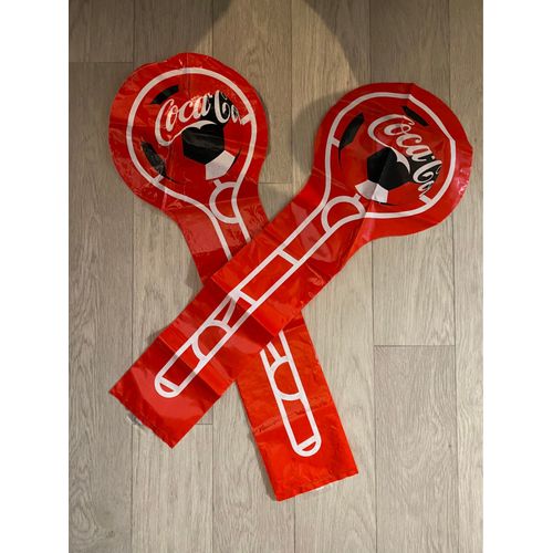 Lot de deux sucettes gonflables Coca-Cola