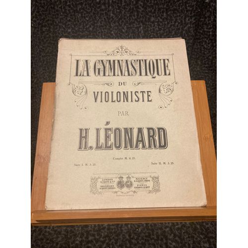 H. Léonard La Gymnastique Du Violon Suite I Partition Méthode Violon Ed. Schott