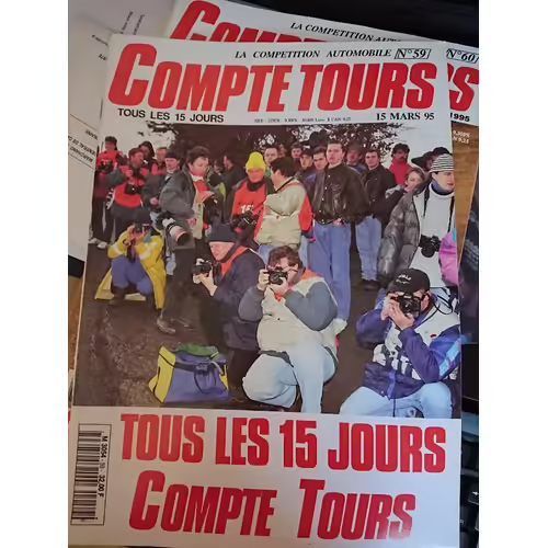 Compte Tours 59 De 1995 Boucles Spa,Clio Maxi Gr A,Scora Rallye,Ford Escort Rallycross,Opel Manta 400 Gr F,Subaru Impreza Gr N