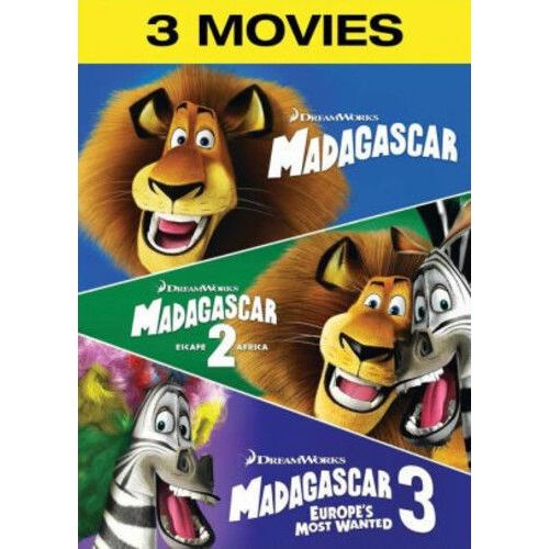Madagascar/Madagascar: Escape 2 Africa/Madagascar 3: Europe's Mostwanted [Digital Video Disc] 3 Pack, With Movie Cash