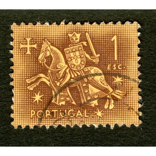 Timbre Oblitéré Portugal, 1 Esc