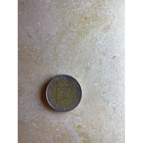 Pièce De 2 Euros De 2008 Présidence Française Union Européenne R.F Avec Faute De Frappe D'une Valeur Inestimable