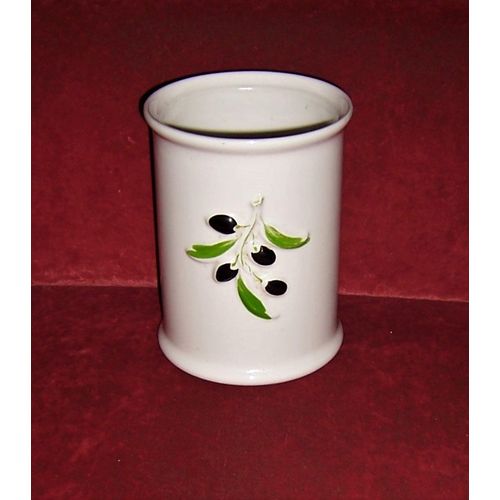 Pot Décoré D'une Branche D'olivier En Relief - Revol La Porcelaine