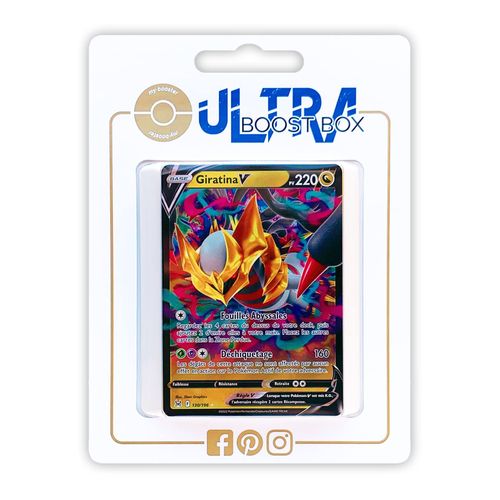 Giratina V 130 196 - Ultraboost X Epée Et Bouclier 11 Origine Perdue - Coffret De 10 Cartes Pokémon Françaises