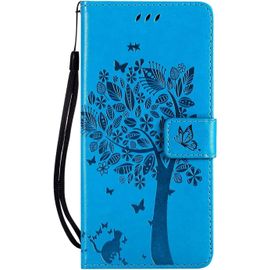 Coque Pour Huawei Honor 10 Lite [Pas Pour Honor 10] / P Smart 2019, Coque Housse Case Portefeuille Porte Carte Elegant Anti Choc Flip Cuir Etui Magnetique Protection,Housse Bleu