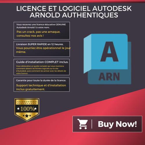 Licence Autodesk Arnold 2023 | Windows / Mac Os | Livraison Numérique En 12 Heures | Guide De Téléchargement Du Logiciel Inclus | Assistance À L'installation Incluse | - - - -
