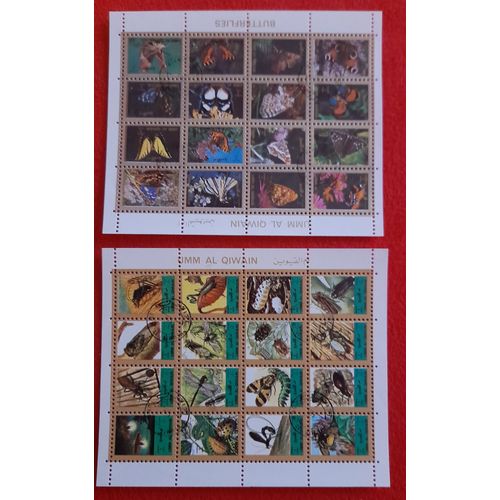 Émirats Arabes Unis - Oumm Al Qaiwain - Timbres 1972 - 2 Mini-Feuillets Pré-Oblitérés - Gomme D'origine