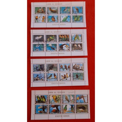 Émirats Arabes Unis - Oumm Al Qaiwain - Timbres 1972 - 4 Mini-Feuillets Pré-Oblitérés - Gomme D'origine