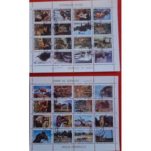 Émirats Arabes Unis - Oumm Al Qaiwain - Timbres 1972 - 2 Mini-Feuillets Pré-Oblitérés - Gomme D'origine