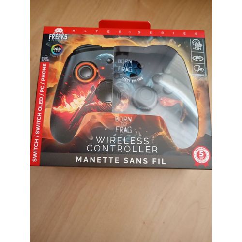 Manette Sans Fil Rgb Born To Frag Nintendo Switch / Pc