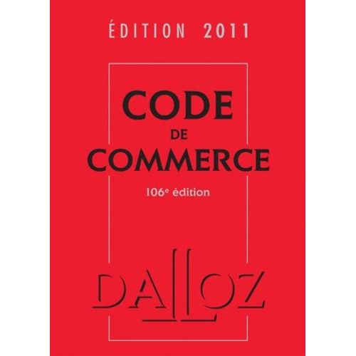 Code De Commerce 2011