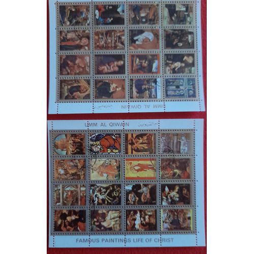 Émirats Arabes Unis - Oumm Al Qaiwain - Timbres 1972 - 2 Mini-Feuillets Pré-Oblitérés - Gomme D'origine