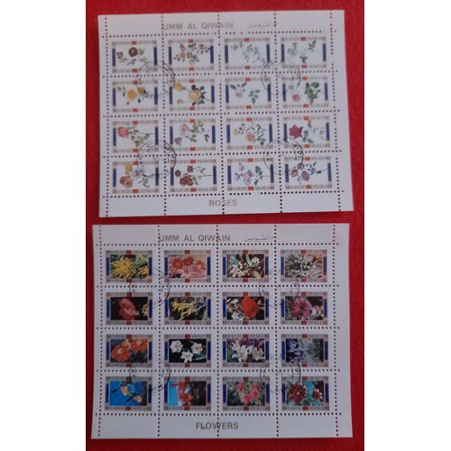 Émirats Arabes Unis - Oumm Al Qaiwain - Timbres 1972 - 2 Mini-Feuillets Pré-Oblitérés - Gomme D'origine