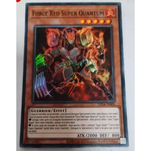 Yu Gi Oh Op14 Fr006 Force Red Super Quantum Super Rare
