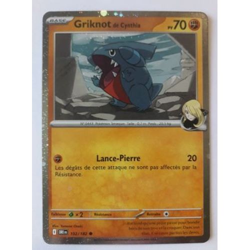 Pokemon Griknot De Cynthia Holo 102 / 182 Rivalités Destinées Ev10