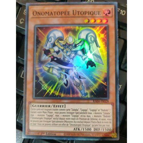 Yu Gi Oh Ra04 Fr028 Onomatopée Utopique Super Rare