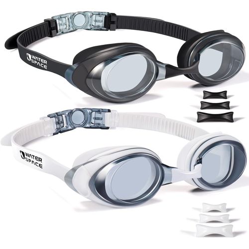 Lunettes De Natation Adulte,2 Paquets De Lunettes De Natation Pour Hommes Et Femmes,Anti-Brouillard,Protection Uv,Sans Fuite,Adaptées Aux Jeunes Enfants De 8+