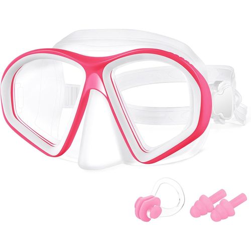 Lunettes De Natation Enfant,Lunettes De Natation Enfants Antibuée Anti-Fuite Protection Uv Réglables Vision 180°,Grand Cadre Lunettes De Natation Vision Large Pour Enfants 4-12 Ans.[T642]