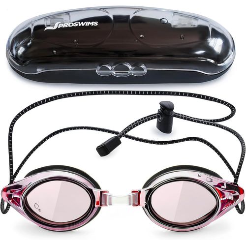 Lunettes Piscine Adulte,Enfants-Lunettes De Natation-Lunettes Natation Adulte Antibuée Avec Sangle Élastique,Étui Rigide Et Chiffonnette De Nettoyage En Microfibre.[T164]