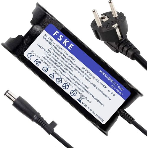 19.5V 4.62A 90W Alimentation Chargeur Ordinateur Portable pour XPS 13 Inspiron 15 17 13 AC Adaptateur, Latitude e5420 6000 D630 15 5000 6320 Notebook Adapter 7.4 * 5.0mm