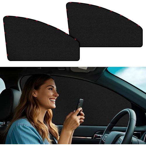 Magnetic Car Curtains,Uv-Blocking Car Window Shades For Baby,Protects Children And Pets In The Back Seat,Provides Privacy,2-Pack,50 * 80cm