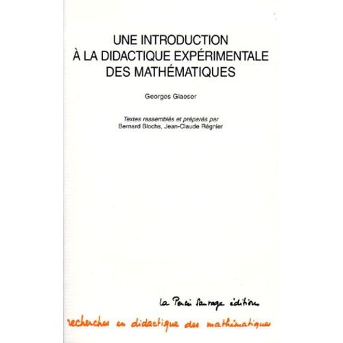 Une Introduction À La Didactique Expérimentale Des Mathématiques