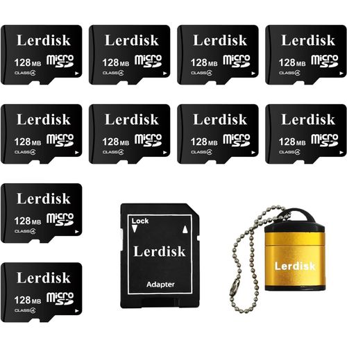 Factory Carte Micro SD 128 Mo,paquet de 10 pouces,petite capacité pour petits fichiers,ne convient pas pour appareil photo,téléphone (pas GB,1024 Mo = 1 Go).[O6]