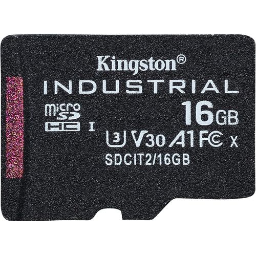 Industrial microSD -16Go microSDHC Industrial C10 A1 pSLC carte pack unique sans adaptateur- SDCIT2/16GBSP