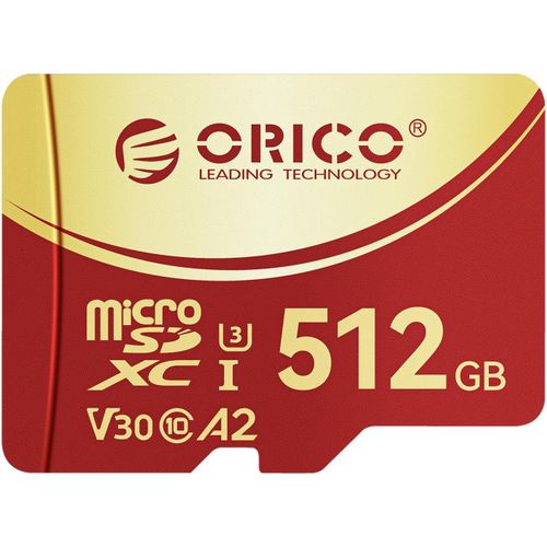 Carte mémoire microSDXC UHS-I F3 512 Go,lecture 180 Mo/s (nécessite un lecteur DDR 220),160 Mo/s,4K UHD Recodage,U3,Class10,V30,A2,Micro SD pour caméra d'action,caméra embarquée,carte
