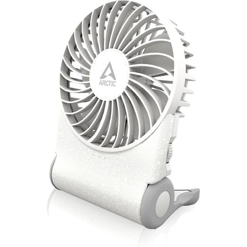 Summair 2Go (White)-Ventilateur de Poche Rechargeable avec Support,Vitesse Infiniment Variable,Temps de Fonctionnement de 4 à 77 h,Connexion USB-C (incluse Câble USB-A)-Blanc