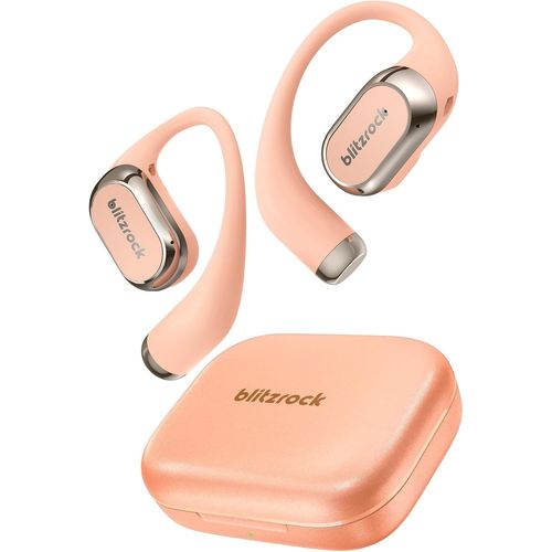 CT3 Pro Open Ear Ecouteurs sans Fil Bluetooth 5.4,Son Riche et Équilibré,Audio Haute Résolution,Appels Clairs avec IA,Ajustement Sécurisé,40H de Lecture,IPX5,Charge Rapide,Rose