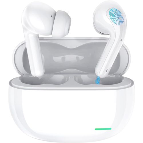 Casque Bluetooth,écouteurs Bluetooth 5.3 avec Hi-Fi stéréo,ENC annulation du bruit,4 microns,40 heures,casque sans fil,4 g,mini contrôle tactile,casque sans fil,IPX4 étanche