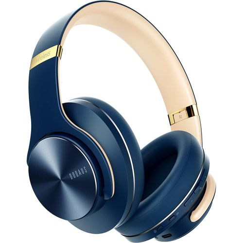 Casque Bluetooth sans Fil 90 Heurs de Lecture,Casque Pliable Audio Bluetooth 3 Modes EQ,Wireless Headphones Bluetooth Microphone Intégré pour Cours en Ligne/Téléphone/Tablette/PC.[V63]