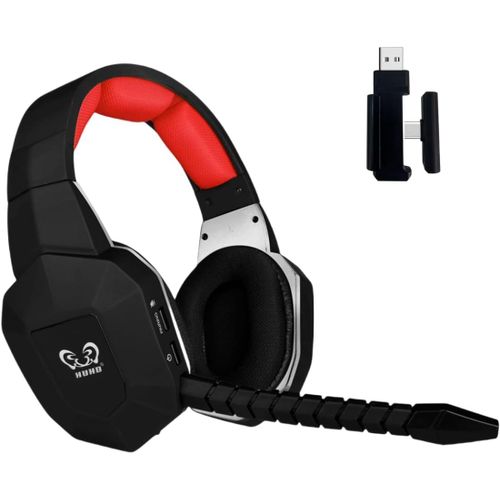 Ps5 Casque De Jeu Sans Fil Compatible Avec Ps4 Pc Nintendo Switch Ordinateur Casque Audio Clair,Microphone Amovible
