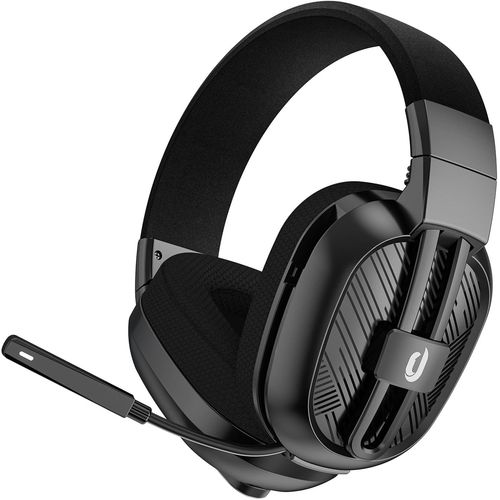 Casque Gaming Sans Fil Pour Pc Ps5 Ps4 Mac,2.4g/Bt Wireless Casque Gamer,50hr Batterie,Microphone Anti-Bruit Pour Ordinateur Portable,Noir