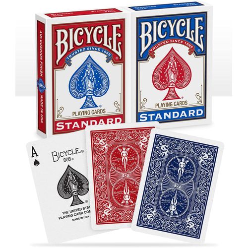 2 Jeux de 54 cartes Rider Back Standard - Magie / Carte Magie - Rouge et Bleu.[E3635]