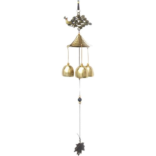 Carillons éoliens,Cloches De Carillon éolien en Métal Vintage,Ornement Chinois Feng Shui Porte-Bonheur à Suspendre pour Porte-Bonheur(Paon de Bon augure).[P40]