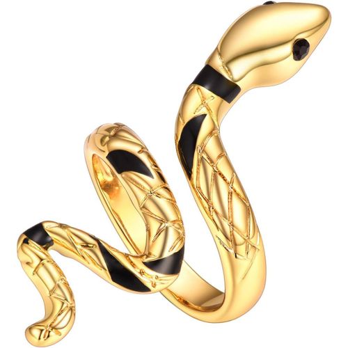 Bague Longue Femme Plaqué Or Forme Feuille/Serpent/Pieuvre Open Ring Hip Hop Style Bijou Accessoire Tendance Cadeau Parfait.[Y763]