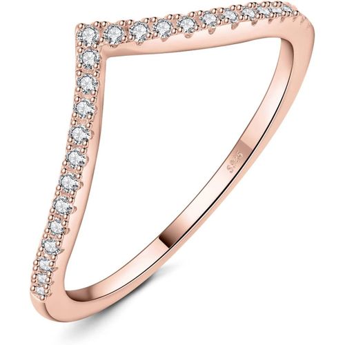 Forme V Moissanite Bague Taille Rond Pierre Argent Massif 925 Femme,Plaqué Or Jaune Or Rose Bague Diamant Simulé Fiançailles Mariage Promise Alliance,Amour Ensemble Bijoux Mariee.[Y754]