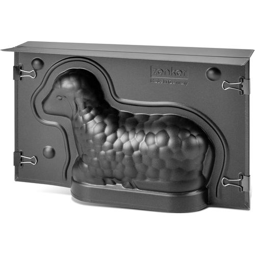 Moule Agneau Pascal 3d,Moule À Gâteau,Moule Gâteau De Pâques,Moule 3d,Acier,Noir,23,5 X 15 X 6 Cm.[Y551]