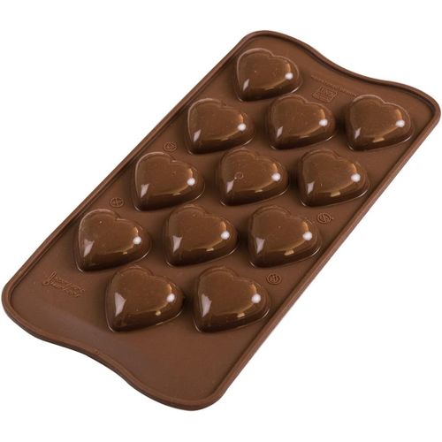 Scg48 Moule En Pour Chocolats My Love,Antiadhésif,12 Chocolats,Paquet De 1 Moule Pour Sucreries,Easy Choc,31 Mm X 30 Mm,H 15 Mm,Volume 96 Ml,Made In Italy.[Y772]