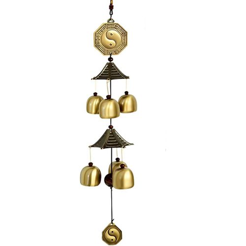 1 Pièces Carillon A Vent Exterieur,Taï Chi Carillon Exterieur,Feng Shui Carillons Décoratifs D'Extérieur,Carillon À Vent En Métal Pour Intérieur Et Extérieur Pour La Maison Et Jardin(40Cm).[P286]