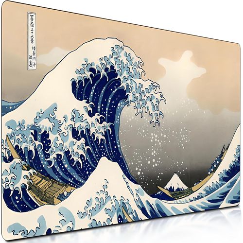 Tapis de Souris XXL Japanese Art 90 x 40, Large et étendu, Tapis de Souris à Bords Cousus, Base en Caoutchouc antidérapante, Jeu, Grand Tapis pour Gamer.[F845]