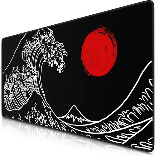 Tapis de Souris Gaming XXL 900x400mm, Mouse Pad Mat, sous-Main Bureau Gamer Extra Large en Tissu, Base antidérapante, Haute précision et Vitesse, pour Souris claviers Roccat Razer Logitech.[F934]