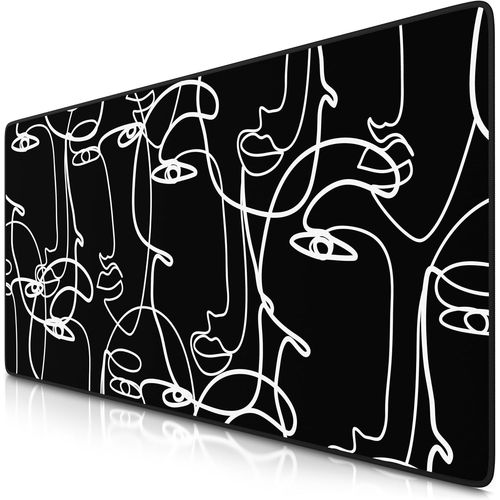 Tapis de Souris Gaming XXL 900x400mm, Mouse Pad Mat, sous-Main Bureau Gamer Extra Large en Tissu, Base antidérapante, Haute précision et Vitesse, pour Souris claviers Roccat Razer Logitech.[F936]