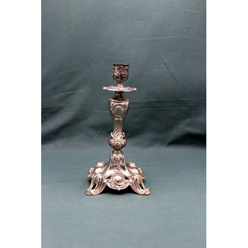 Grand Bougeoir en métal Argenté - Fin XIXème - French Antique