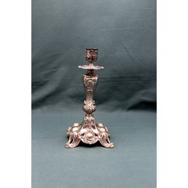 Grand Bougeoir en métal Argenté - Fin XIXème - French Antique