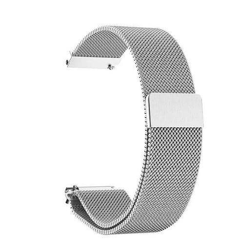 Bracelet De Montre Magnétique, Fermoir Bracelet Réglable En Acier Inoxydable Metal Pour Huawei Watch Daniel Wellington Iwatch Montres Homme Et Femme (Argenté, 22mm)