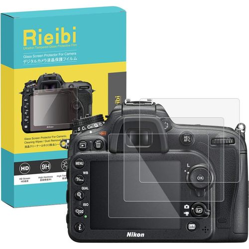 (3 Packs) Film de Protection d'écran pour Appareil Photo Numérique Nikon D7100 D7200, 0.33mm 9H pour Nikon D7100 D7200 Anti-Empreintes Digitales Anti-Rayures Ultra-Clair.[F1701]